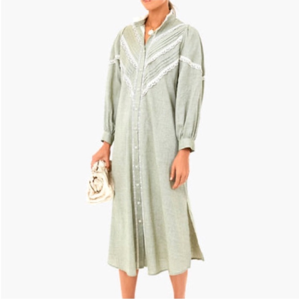 Tuckernuck Pomander Place Laurel Green Jolene Midi Dress S